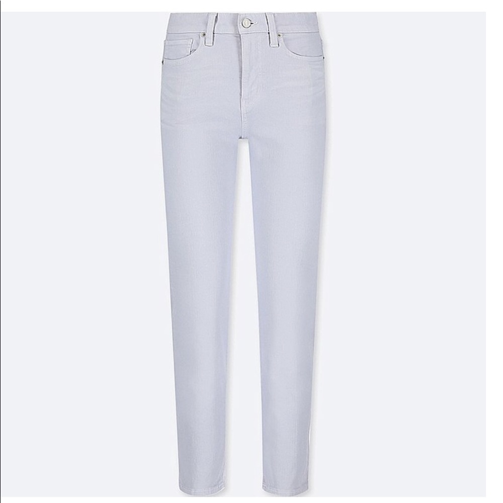 UNIQLO straight leg grey denim jeans